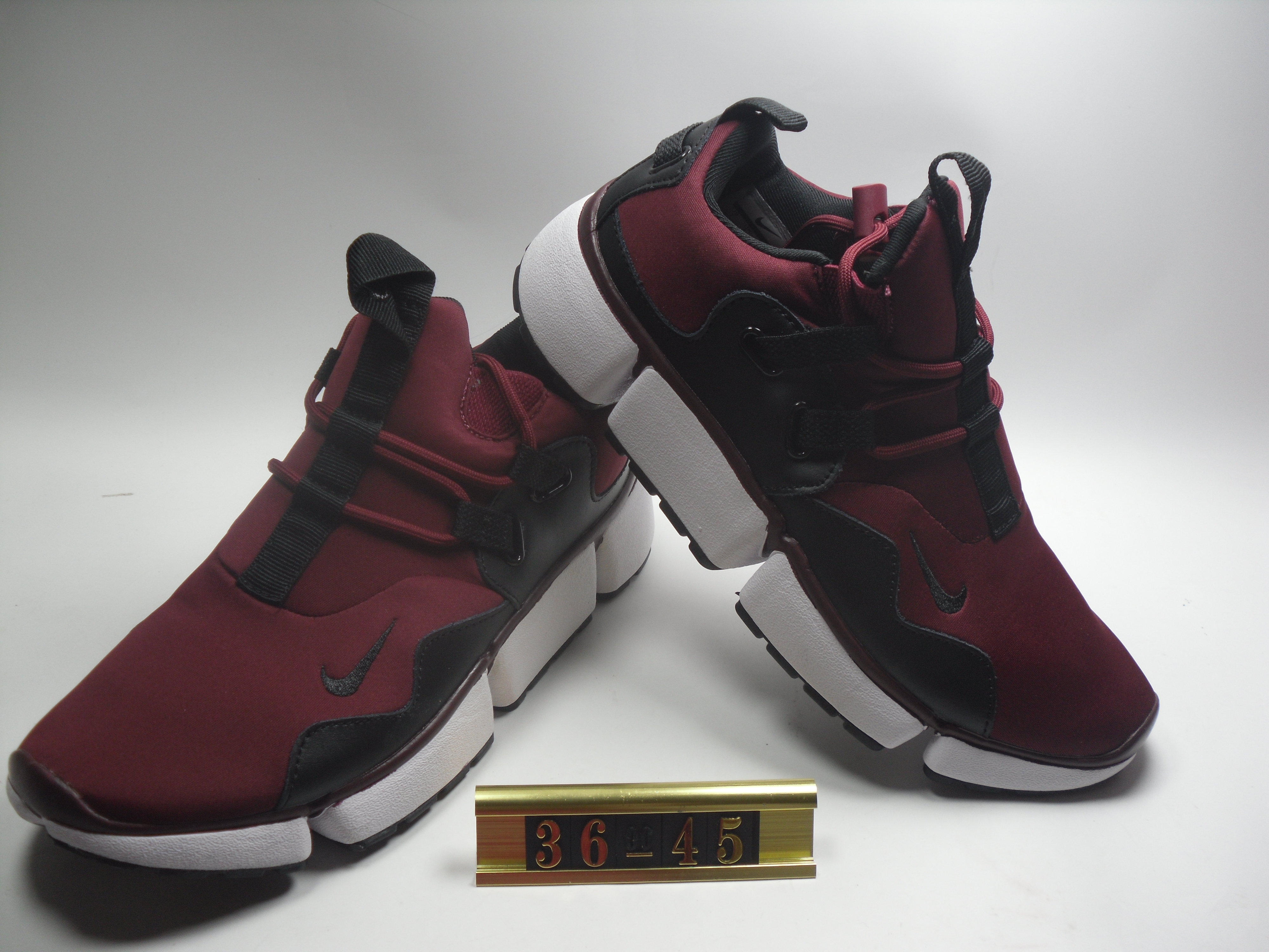 Women Nike Air Huarache 5 Wine Red Black Shoes